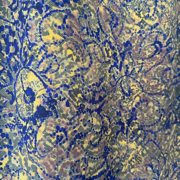 Harve Benard Vintage Pencil Print Side Zip Slit Grandma Office Skirt 12 - Picture 7 of 7